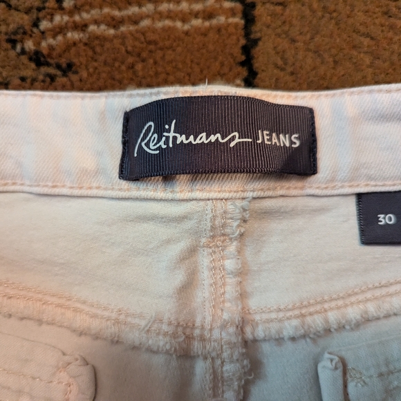 Women's Reitmans skinny straight light white jeans size 30 - Picture 7 of 9